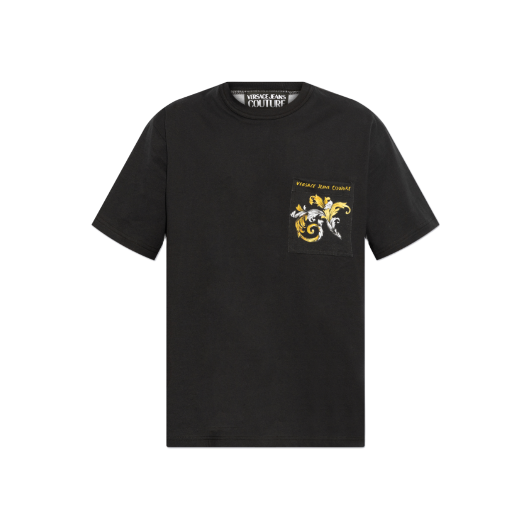 BLACK T-SHIRT WITH POCKET