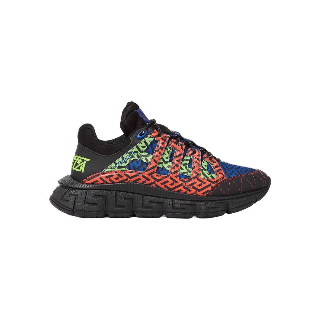 VERSACE TRIGRECA BLACK-SAPHIRE-NEON GREEN